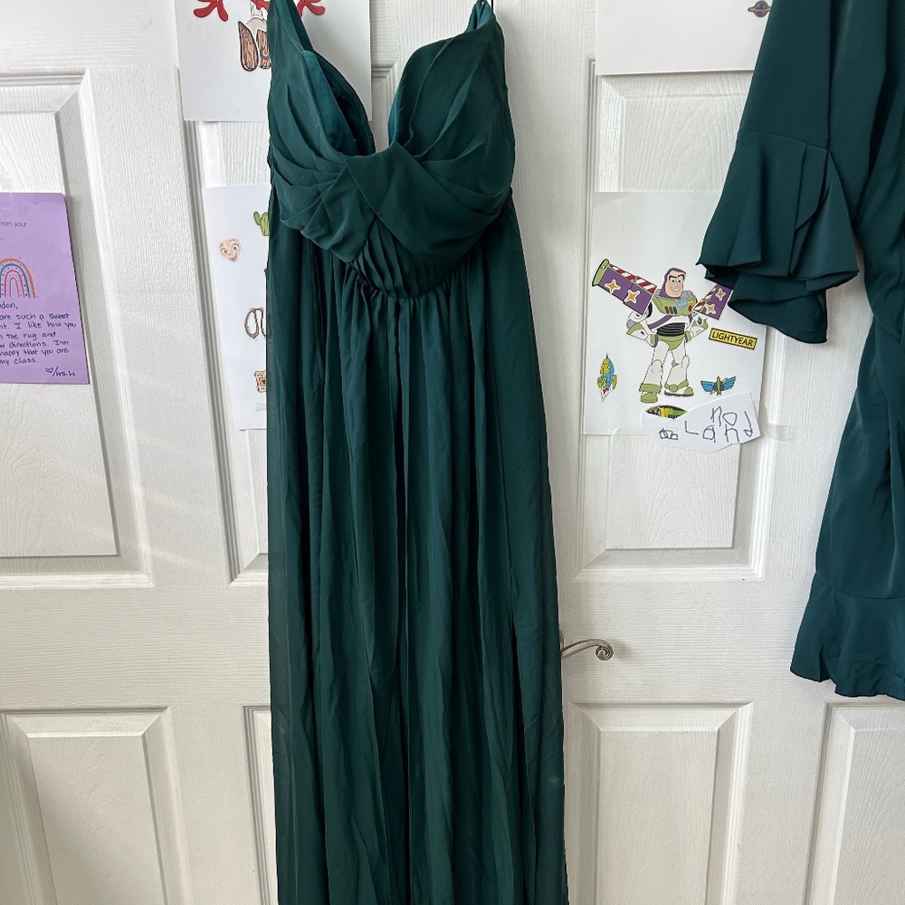 Birdey Grey 2X Bridesmaid Dress